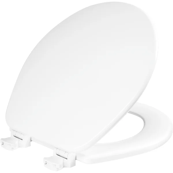 Bemis Manufacturing Co. Church Round Enameled Wood Toilet Seat Featuring Easy Clean - White