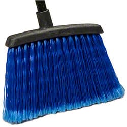 Sparta® Duo-Sweep® Flagged Warehouse Broom w/Black Metal Handle - 48", Blue