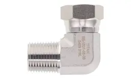 90° Elbow 3/4" NPTF Male x 1/4" NPSM Swivel